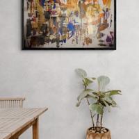 Dipinto su tela pezzo unico astratto informale art