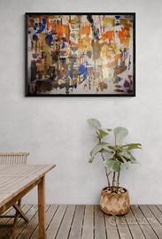 Dipinto su tela pezzo unico astratto informale art