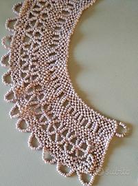 Collana/colletto vintage con 18.500 perline