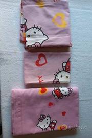 lenzuola letto singolo Hello Kitty