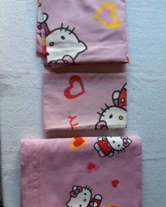 lenzuola letto singolo Hello Kitty