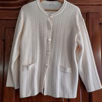 Cardigan vintage Kirie – Colore panna – Taglia M