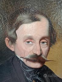 quadro olio su tela antico