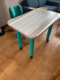 Scrivania + poltrona vintage modernariato 100x65