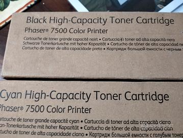 2 cartucce toner xerox Phaser 7500.