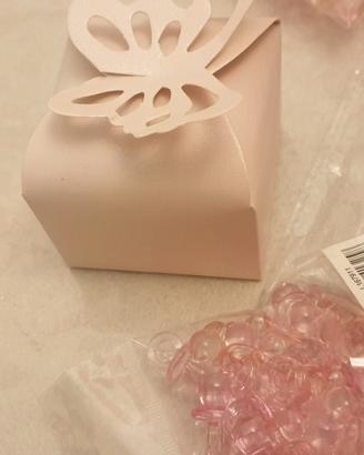 Bomboniere in cartoncino rosa perlato