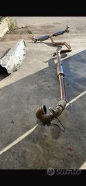Scarico in acciaio 76 mm per golf  gti 7.5 245 cv