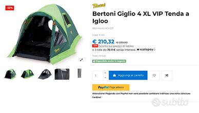 Tenda Bertoni Giglio 4xl vip