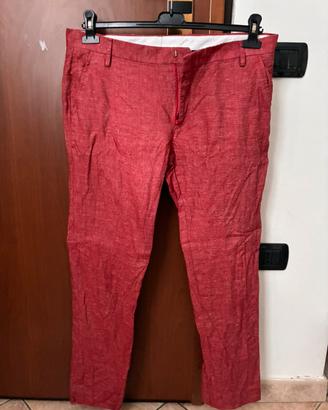 Pantaloni 100% Lino - Rossi e Eleganti