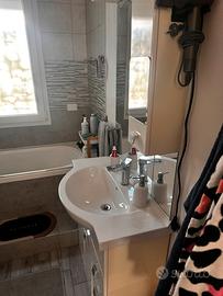 Mobile bagno lavandino specchio vetro  faretti
