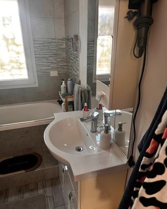 Mobile bagno lavandino specchio vetro  faretti