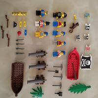 Lego - Set pirati. Minifigure, Armi, bandiere