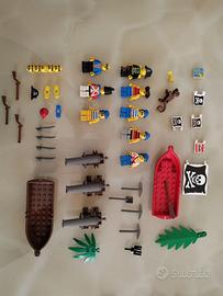 Lego - Set pirati. Minifigure, Armi, bandiere