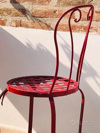 Tavolo e sedie ferro battuto