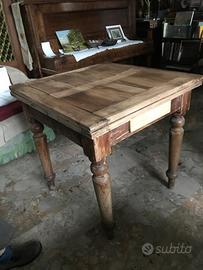 Tavolo tedesco olmo metà 800