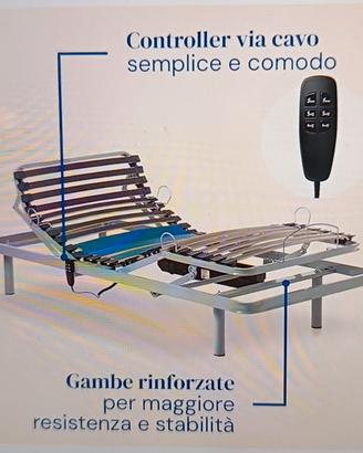letto Anzian rete  motorizzata  mater antidecubito