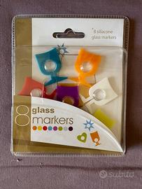 Segna bicchieri in silicone