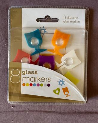 Segna bicchieri in silicone