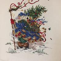 Ricamo a punto croce natalizio