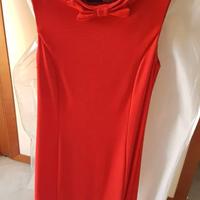 VESTITO ROSSO LOVE MOSCHINO ELASTICIZZATO TG 46