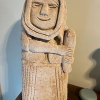 Statua sarda in pietra pomice