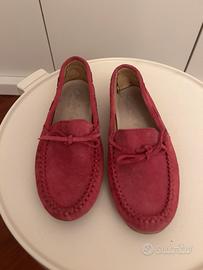 Scarpe bambina usata due volte scamosciate rosa