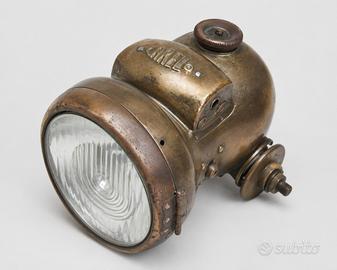 Faro Carello ottone 1910 convertito elettrico