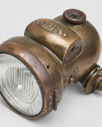 Faro Carello ottone 1910 convertito elettrico