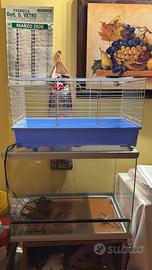Teca + gabbia per animali