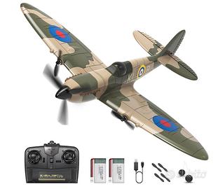 HAWK'S WORK Aereo RC a 3 Canali Spitfire Fighter