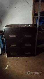 2 schedari testa di moro con 3 cass scorrevoli