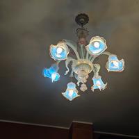 3 lampadari in vetro di murano 