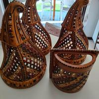 4+1 Applique da parete in terracotta arte tunisina