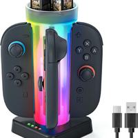 Stazione di Ricarica Led RGB per Joy-Con Switch 2