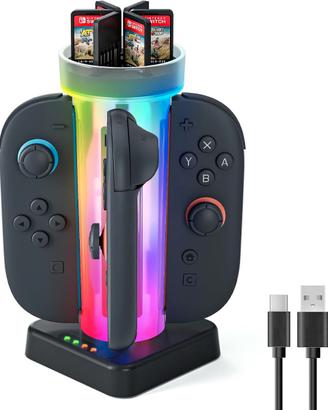 Stazione di Ricarica Led RGB per Joy-Con Switch 2