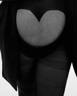 Collant per donna in gravidanza con cuore