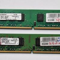 Memoria RAM per fisso 2x 1Gb (2Gb) DDR2 PC5300 667