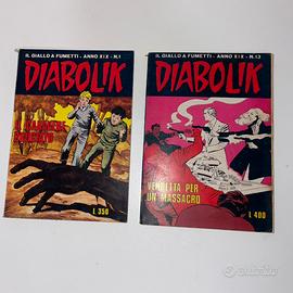 Fumetti Diabolik - Anno XIX - N. 1 e 13
