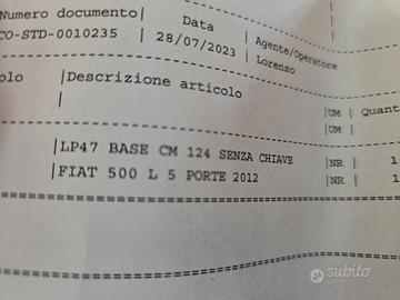 Barre LP per Sky Bag Fiat 500 L