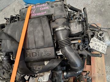 MOTORE FUNZIONANTE 9HV PEUGEOT 308 1.6 D. KW 66. K