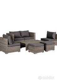 Salottino 8 posti Outsunny