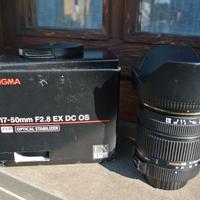 Sigma 17-50mm f.2.8 EX DC OS ATTACCO NIKON