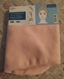 Turbante per capelli Livarno rosa
