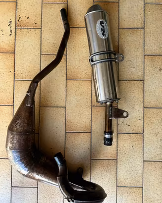 Scarico completo V6 leovince HM CRE 50