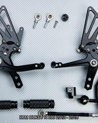 Pedane arretrate KTM DUKE 690 / R 2012 - 2018