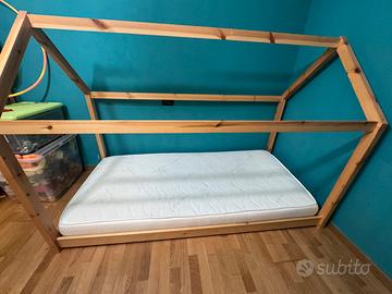 Letto casetta con materasso