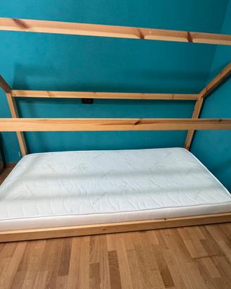 Letto casetta con materasso