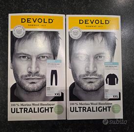 Devold completo ternico XXL uomo 150g