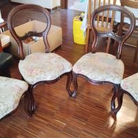 Set di 4 Sedie Vintage Stile Luigi Filippo