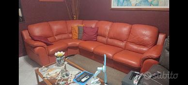 Divano angolare similpelle 